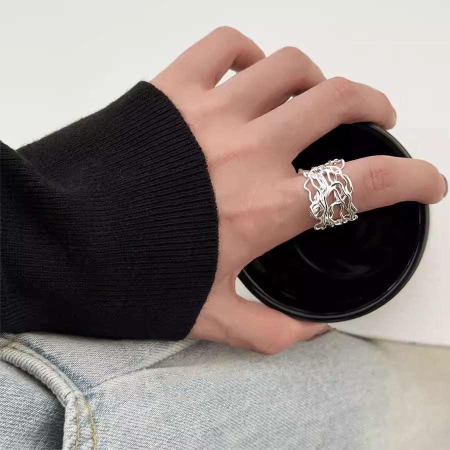 Wholesale Irregular Matte Starfish Ring