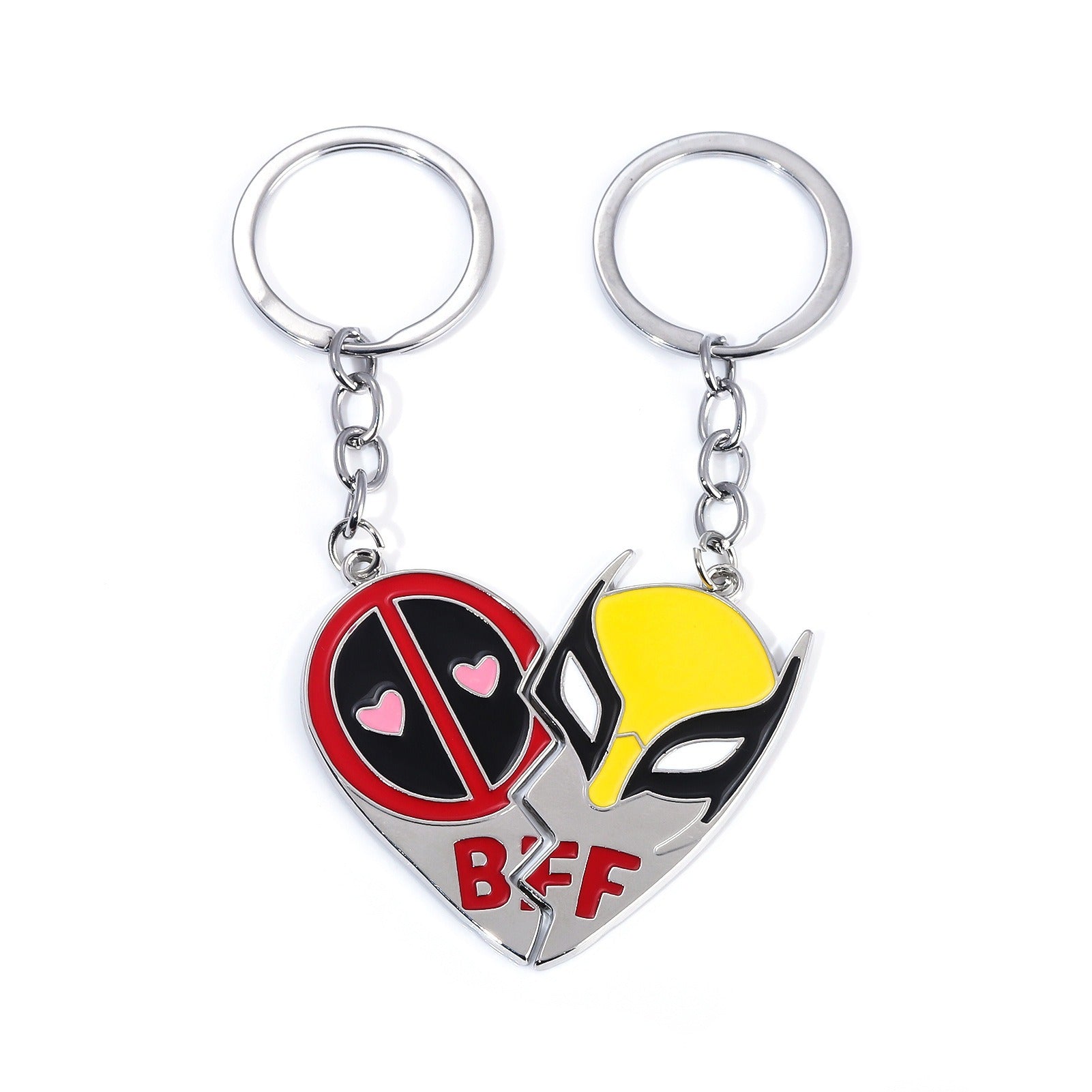 Wholesale Best Friends Alloy Keychain Necklace Earrings ACCVIP-KC-DuYao001