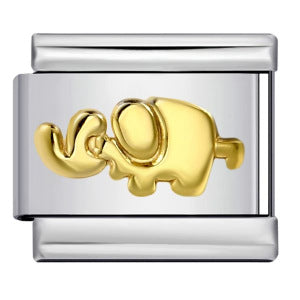 Wholesale Italian Charm Bracelet 9mm DIY Splicing Removable Gold and Silver Stainless Steel Composable Bracelet