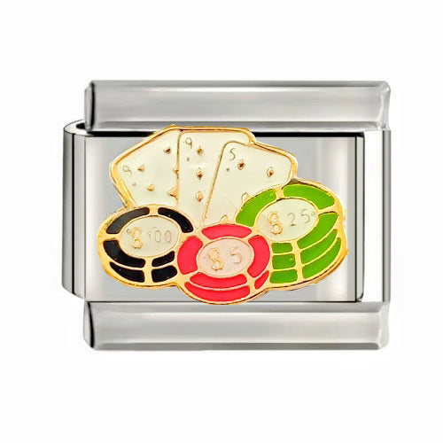 Wholesale talian Charm Starter Bracelets DIY square Single Section Creative Stainless Steel Composable Bracelet