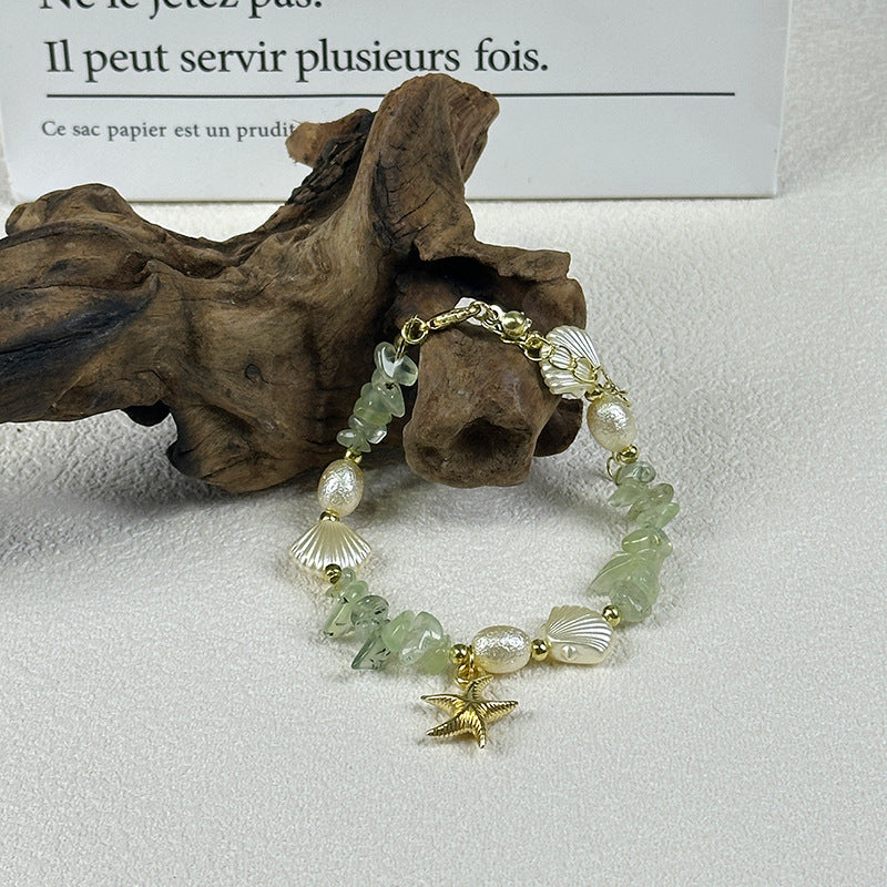 Wholesale  natural crystal irregular gravel bracelet