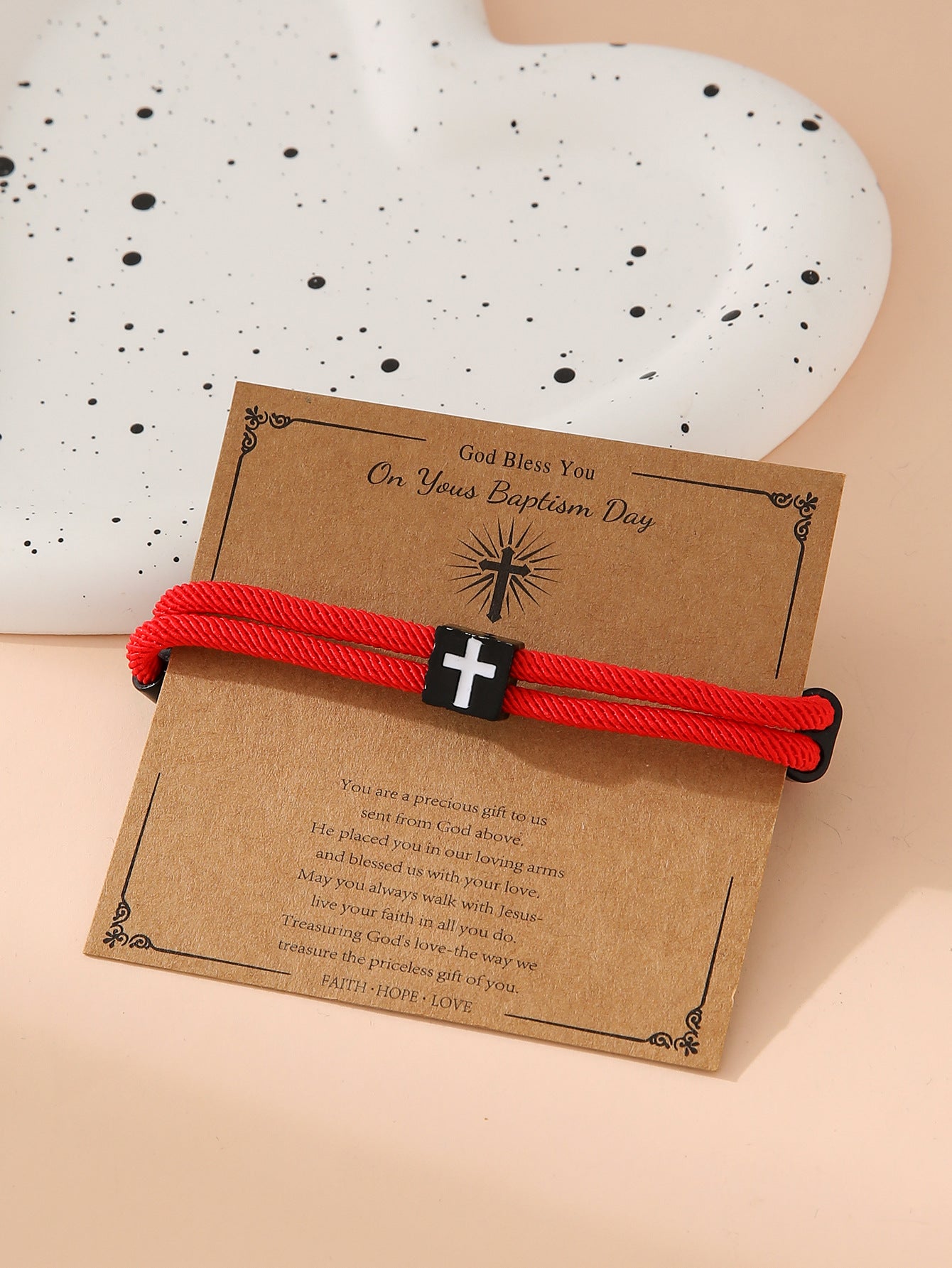 Bracelet de corde à main réglable en alliage en gros simple