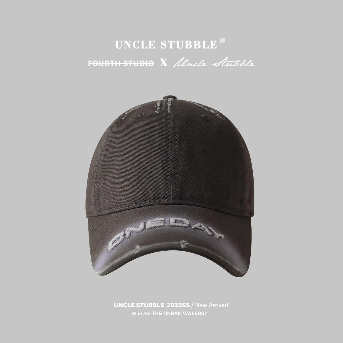 Wholesale Retro Frayed Edge Tie-dye Letter Hole Baseball Cap ACC-HT-Ruix007