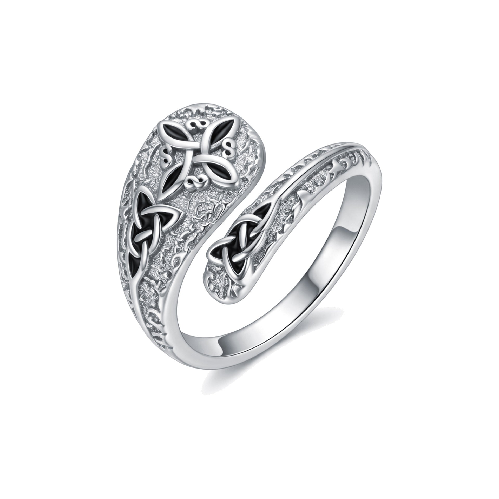 Wholesale Gold Plated Copper Celtic Knot Ring,  Adjustable Geometric Unisex Ring,  Everyday Wear Fashion Accessory