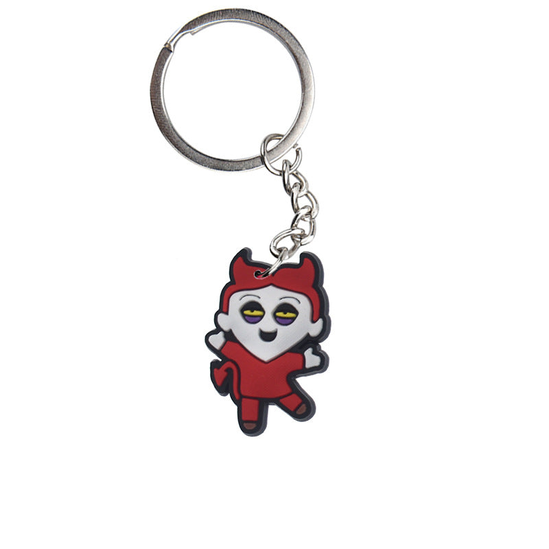 Wholesale Cartoon  PVC Keychain Pendant,  Dark Style Bag Charm for Resale