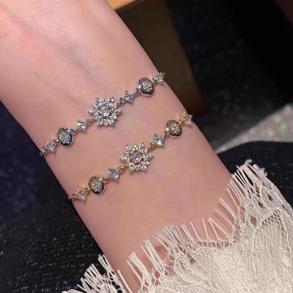 Wholesale Snowflake Zircon Bracelet