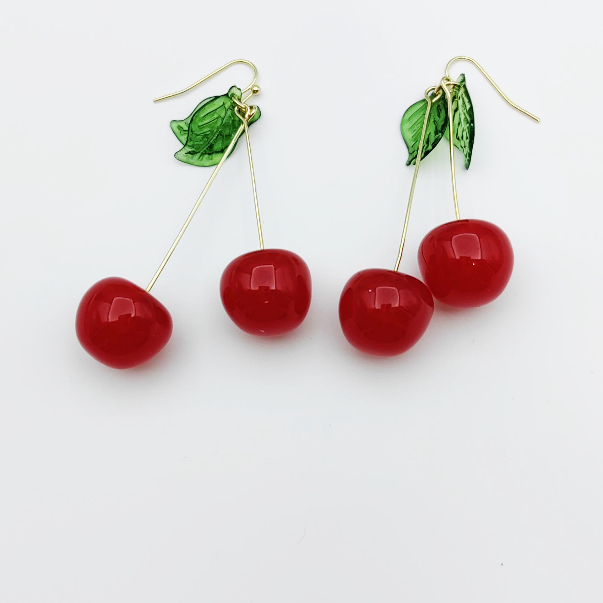 Wholesale Fruit Cherry Ear Drop Cute Earrings