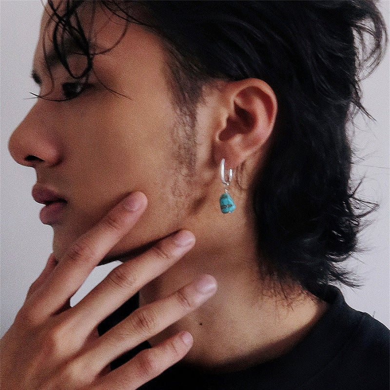 Wholesale blue irregular earrings