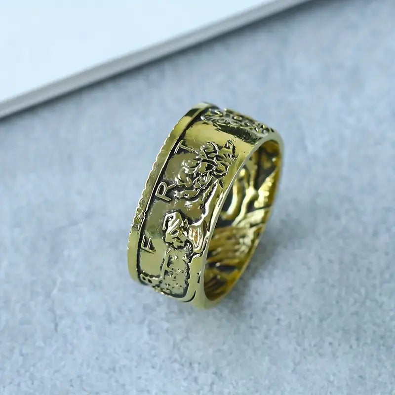 Wholesale Retro Ring Personalized Antique Coins Morgan Ring