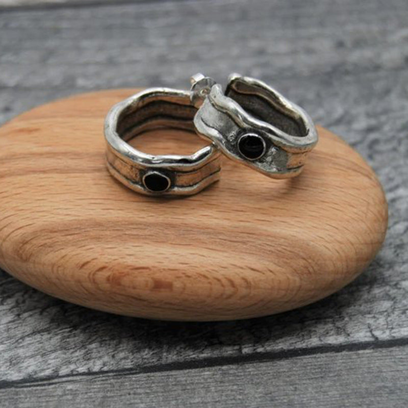 Wholesale Bohemian style blue diamond rings