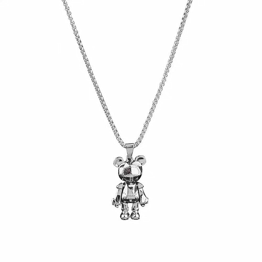 Wholesale Bear Necklace Long Necklaces with Movable Limbs ACC-NE-Hanyu003