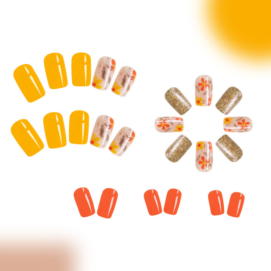 Wholesale 24 Pieces/box Press-on Nails Kits Nail Stickers ACC-NS-GuaiXL105