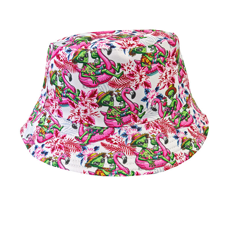 Wholesale Happy Birthday Printed Bucket Hat for Outdoor Sun Protection Fashion Accessory