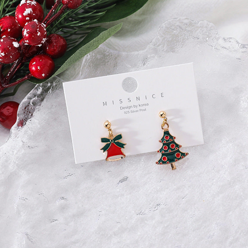Wholesale S925 Silver Needle Christmas Earrings ACC-ES-QingLian001