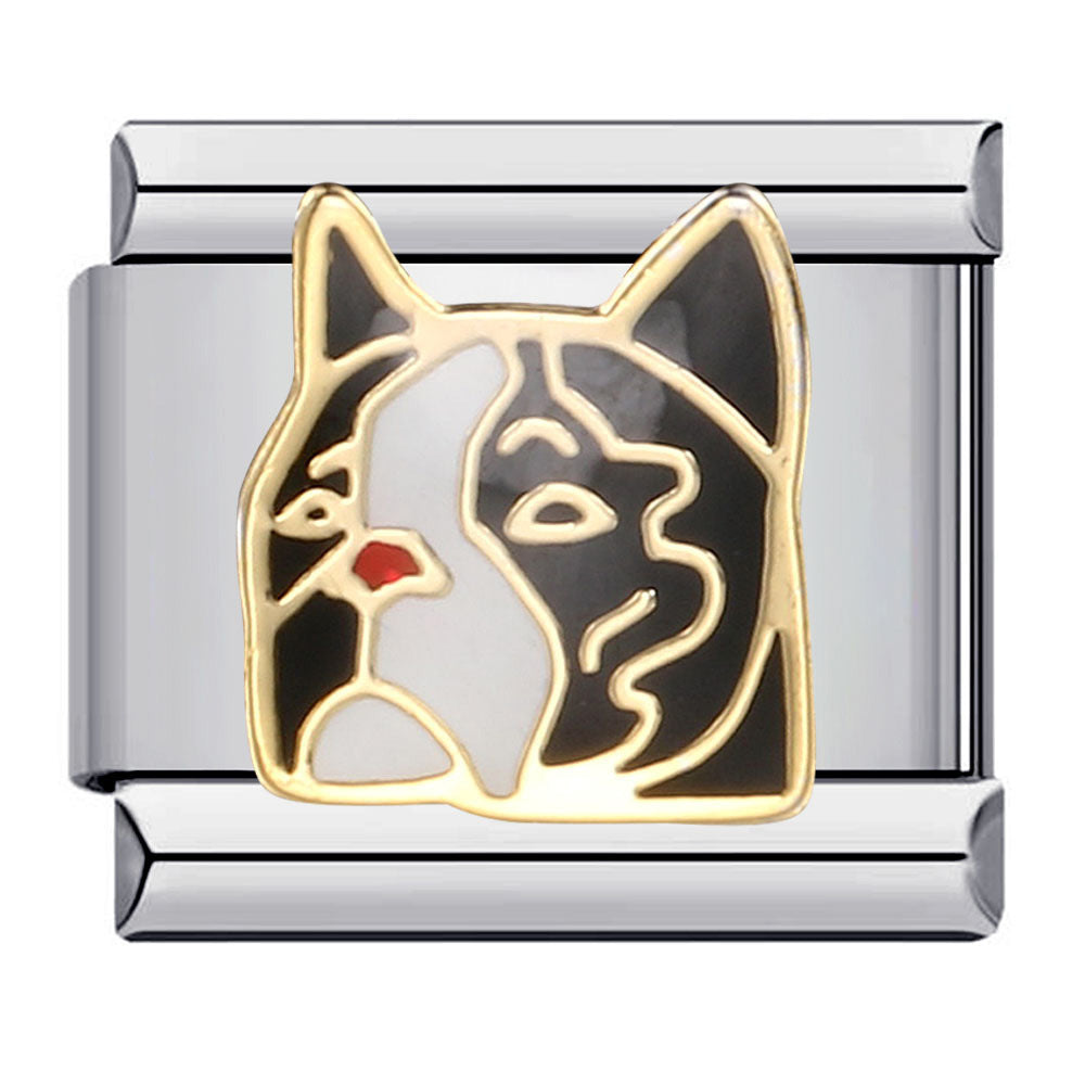 Wholesale Cute Dog Series Bracelet Stainless Steel Gold Plated Husky Corgi Shepherd Fashion Jewelry Accessory Gift Boutique Resale