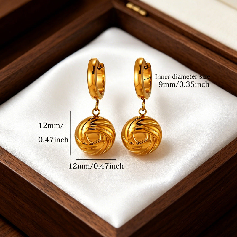 Wholesale Stainless Steel Love Angel Earrings Trendy Fashion Accessory Jewelry