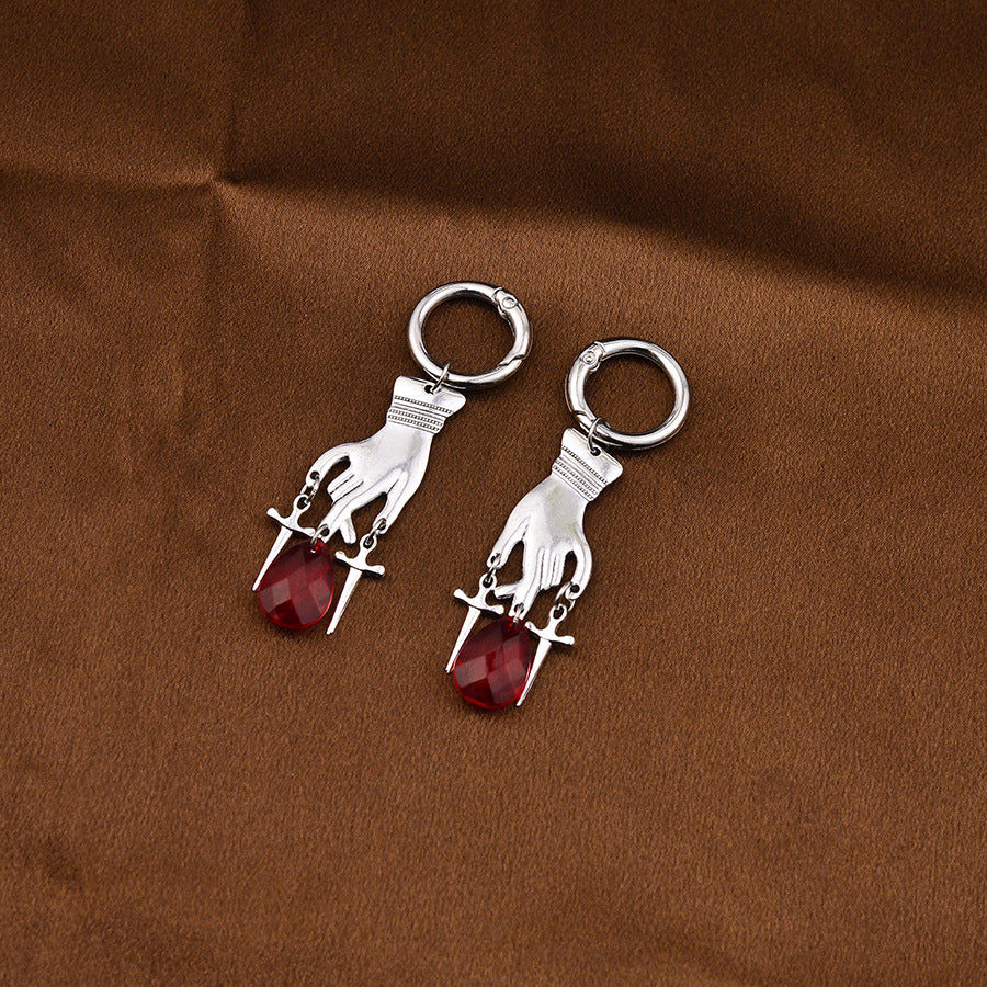 Wholesale punk hand cross pendant Shoes Charms