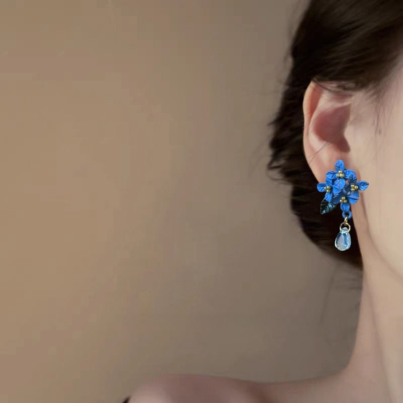 Wholesale luxury orchid flower earrings