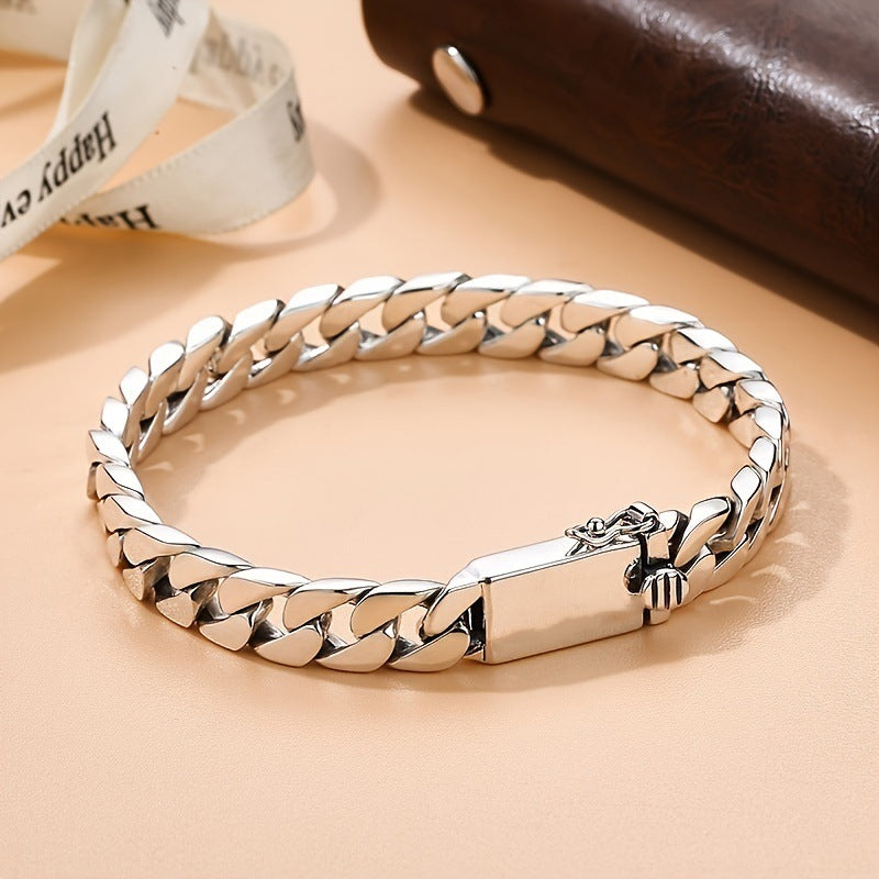 Wholesale  Personality Miami Cuban Chain Men's Metal Bracelet