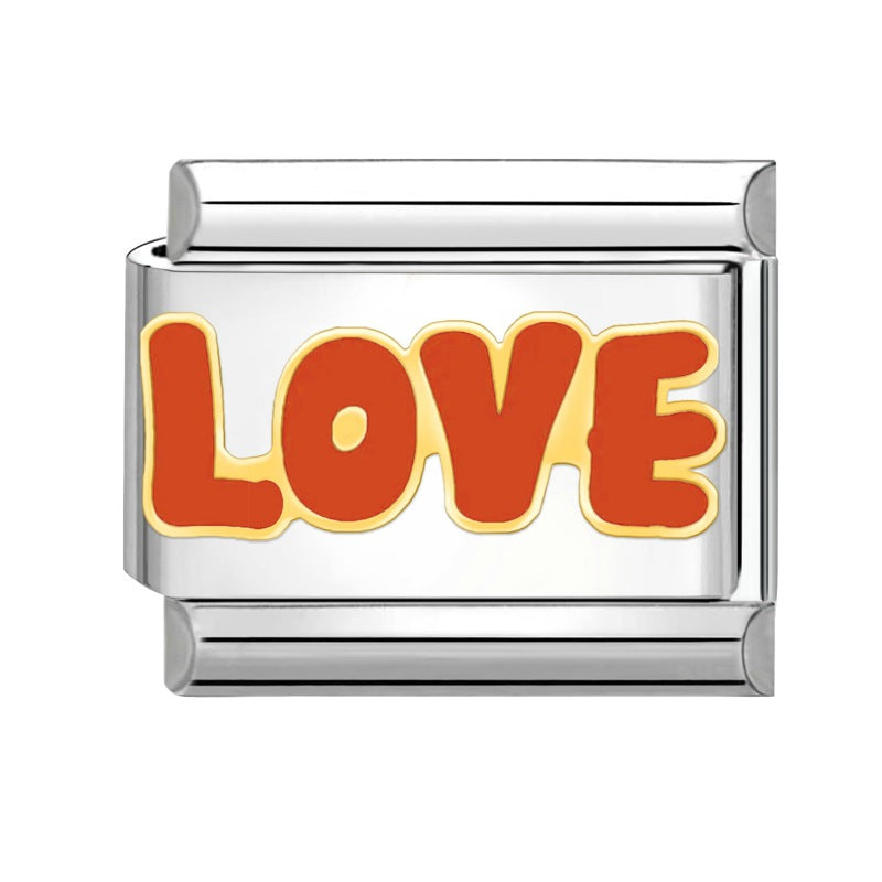 Wholesale  Italian Beaded Bracelet 9mm DIY Splicing Removable Father's Day Creative Stainless Steel Combinable Bracelet