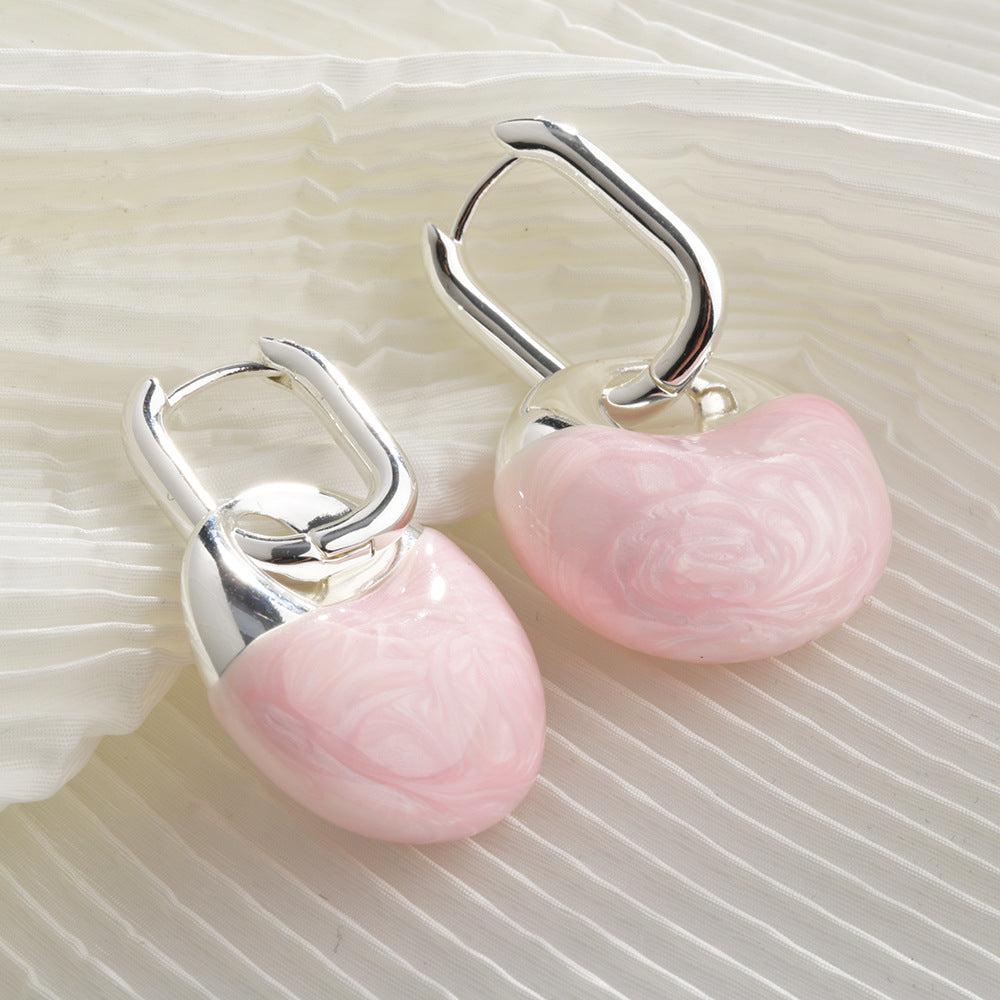 Wholesale Hollow Ball Oil Drop Ear Buckle Earrings