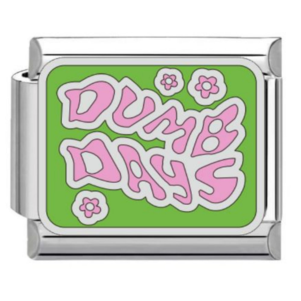 Wholesale Titanium Steel DIY Italian Charms Bracelet Original English Letter Design Boutique Resale Gift