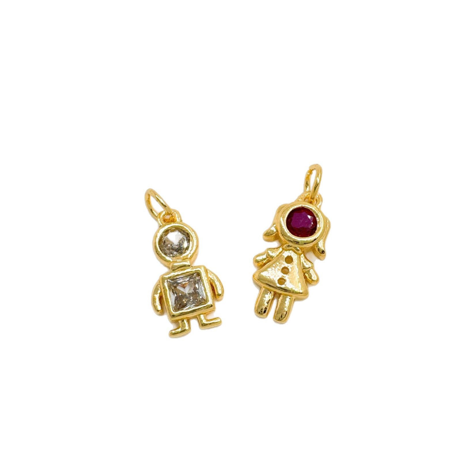 Wholesale Gold Plated Copper Pendant with Diamonds for Boys and Girls Boutique Jewelry Accessory