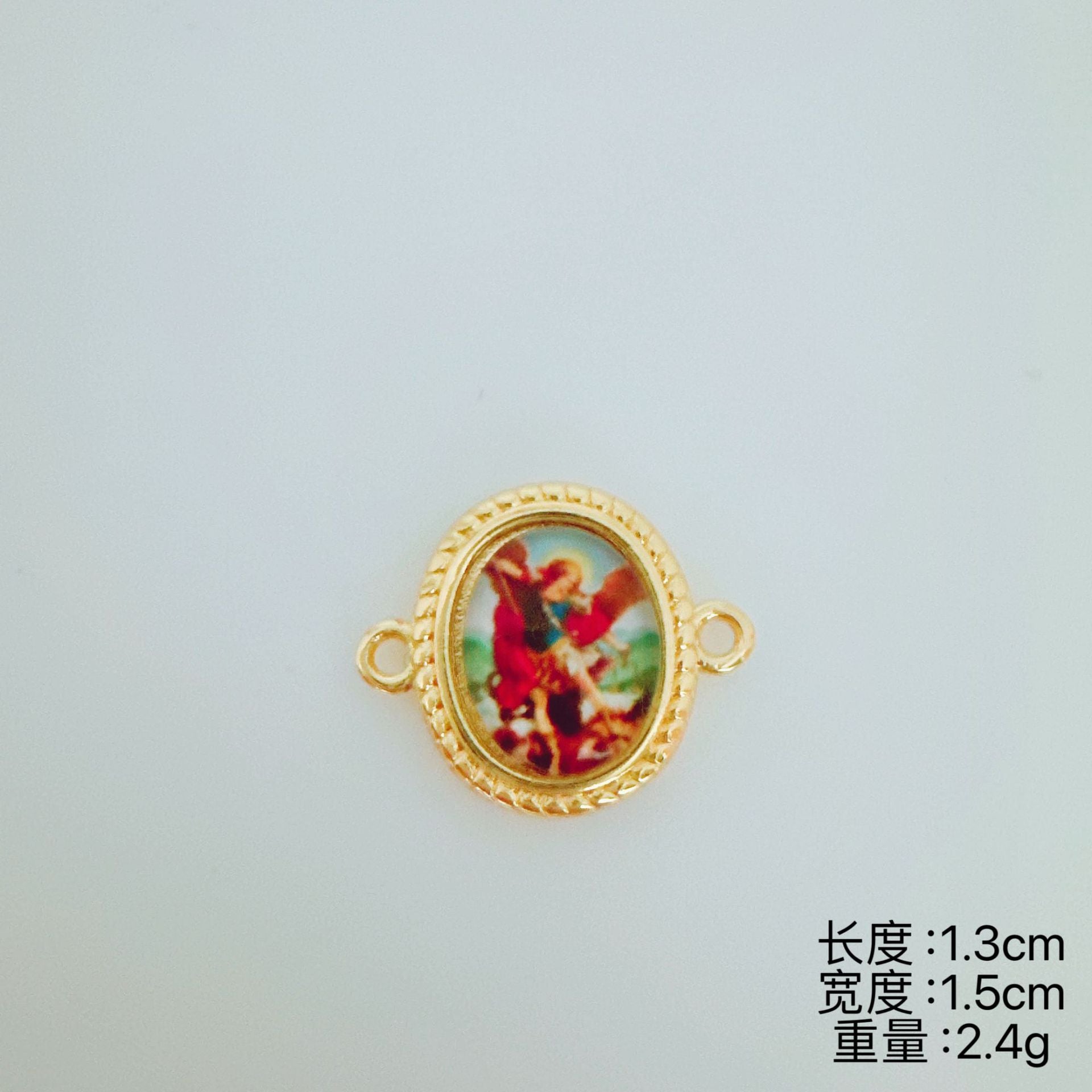Wholesale Copper Gold Plated Double Figure Pendant Charm DIY Jewelry Making Fashion Accessory Boutique Resale