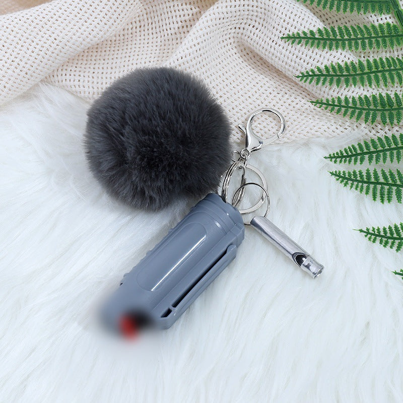 Wholesale Fur Ball Whistle Keychain Set Pom Pom ACC-KC-ZhiYa016