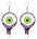Boucles d'oreilles en gros Halloween Halloween Ghost Moon Funky Grotesque Elements en acier inoxydable