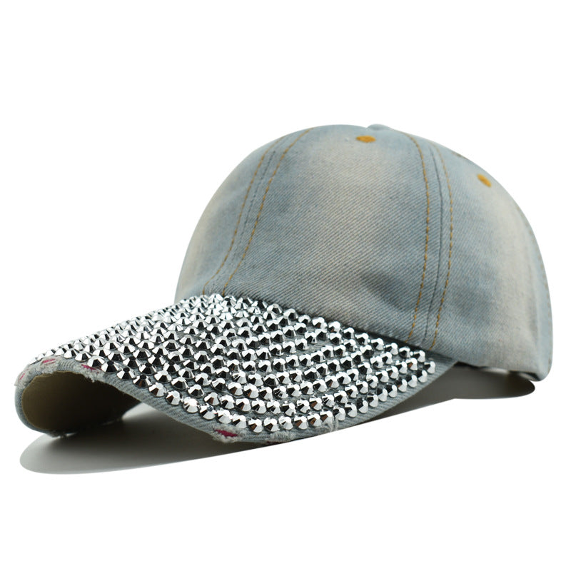 Wholesale personality diamond baseball cap diamond cap