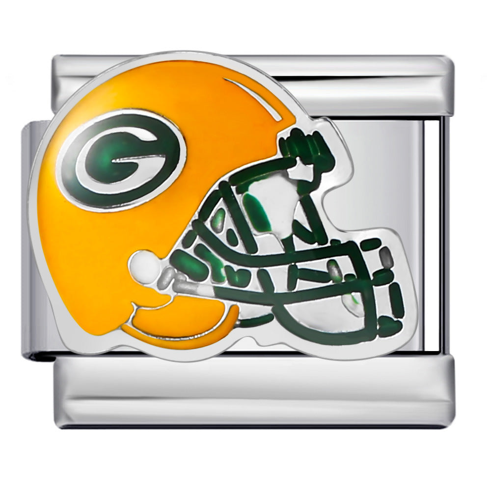 Wholesale Italian Charm Bracelet 9mm DIY Splicing Removable Helmet Series Stainless Steel Composable Bracelet