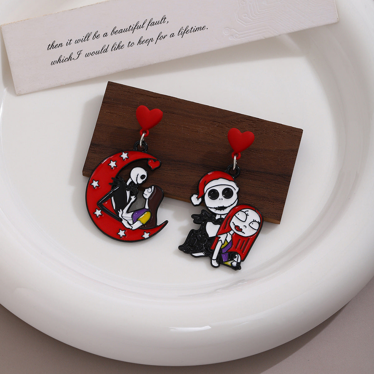 Wholesale Halloween Cartoon Ghost Pumpkin Skull Asymmetrical Earrings ACC-ES-ZhuiWo006