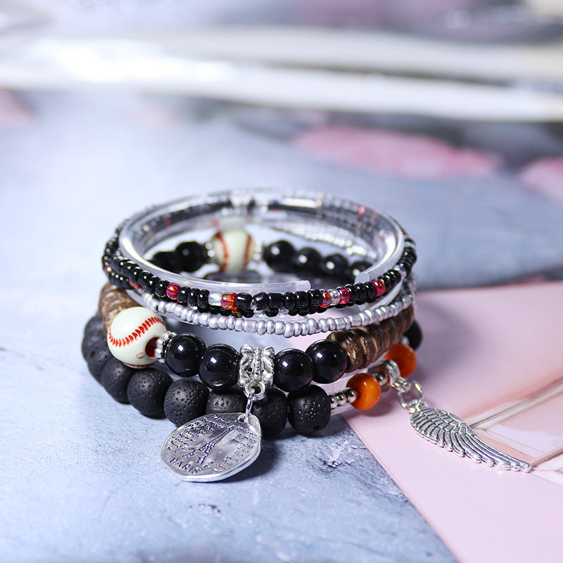 Wholesale Bohemian Multi-layer Rice Bead Bracelet ACC-BT-NaiHong003