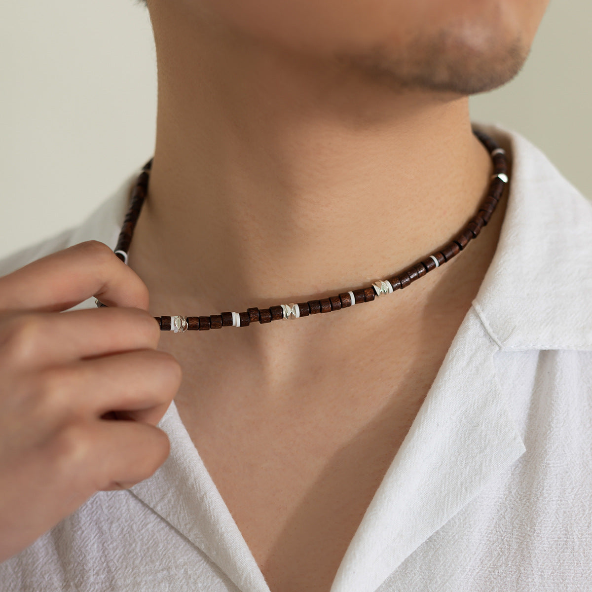 Wholesale Soft y Beaded Necklace Bohemian Style Trendy Men' s Jewelry Accessory