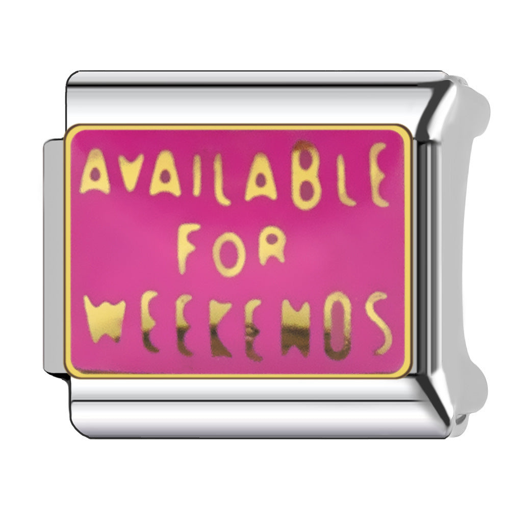 Wholesale  Italian Charm Bracelet 9mm DIY Pink  Creative Stainless Steel Composable Bracelet