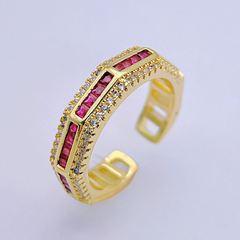 Wholesale Micropaved Open Rings ACC-RS-YXY017