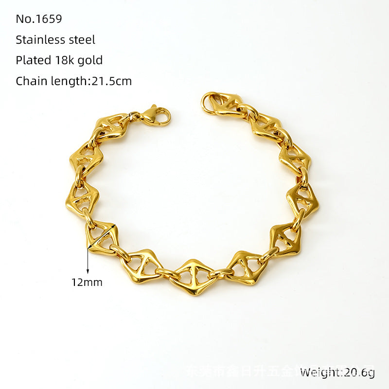 Wholesale Infinity Symbol Stainless Steel Bracelet - Fashion Accessory for Everyday Wear