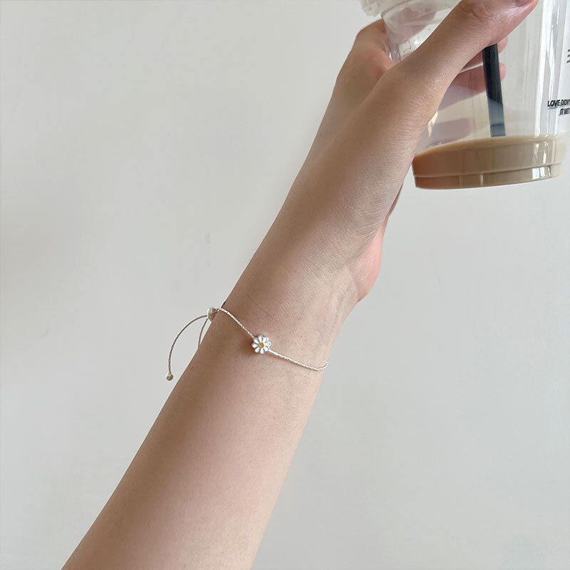 Wholesale Round Beaded Daisy Bracelet