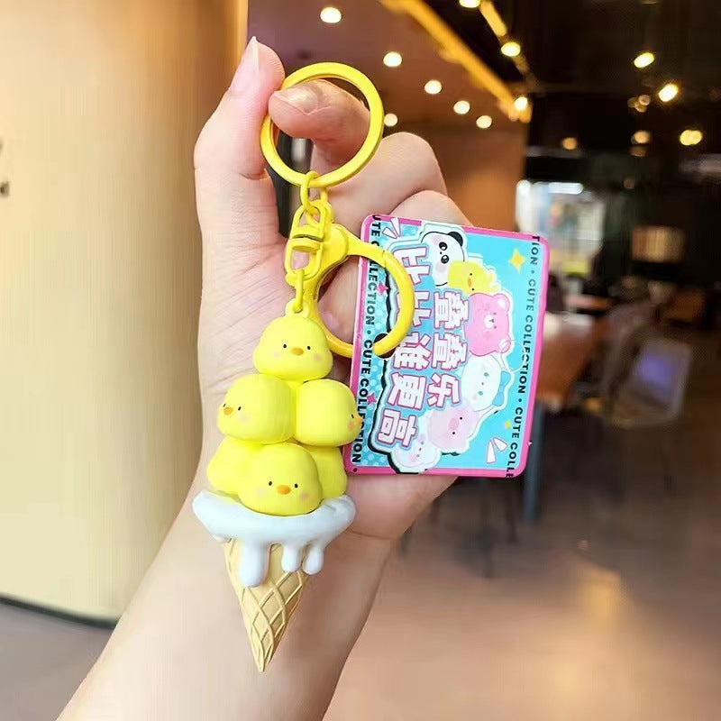 Wholesale Cartoon Pig Tower Cute Pet Monster Stacking Fun Keychain