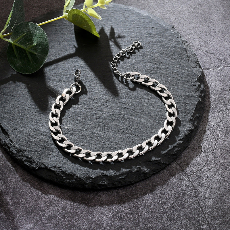 Wholesale Titanium Steel Cuban Men's Bracelet ACC-BT-Meihun002