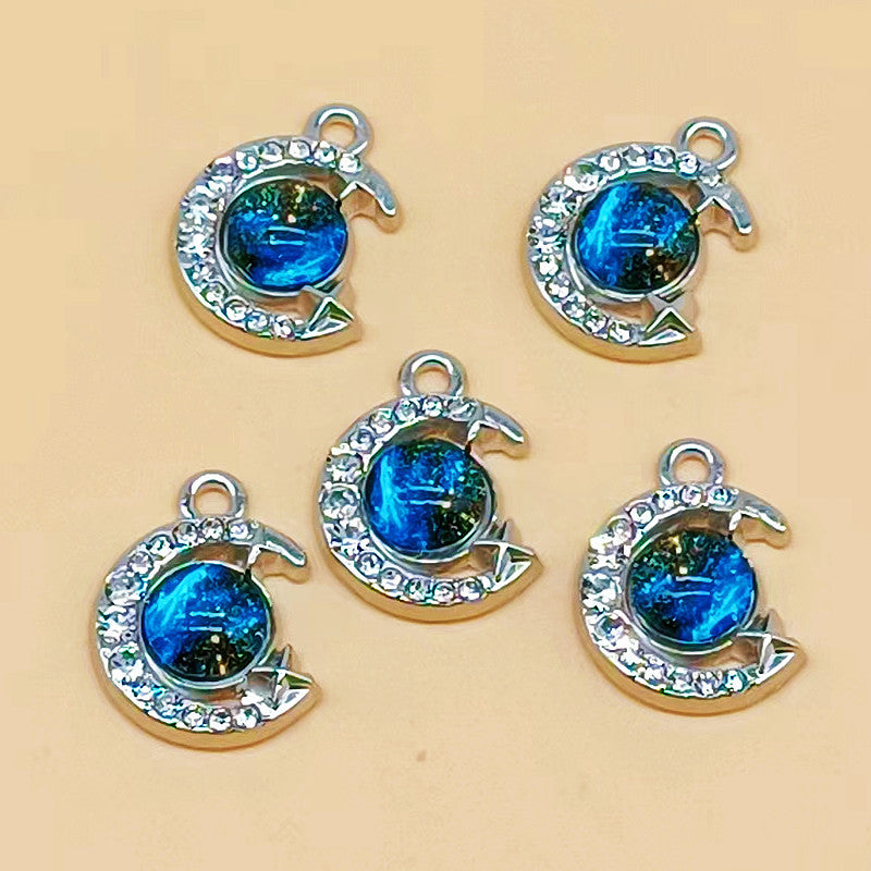 Wholesale Starry Sky Micro-Paved Zircon Pendant DIY Jewelry Earrings Necklace Bracelet Accessories Wholesale Jewelry Stylish