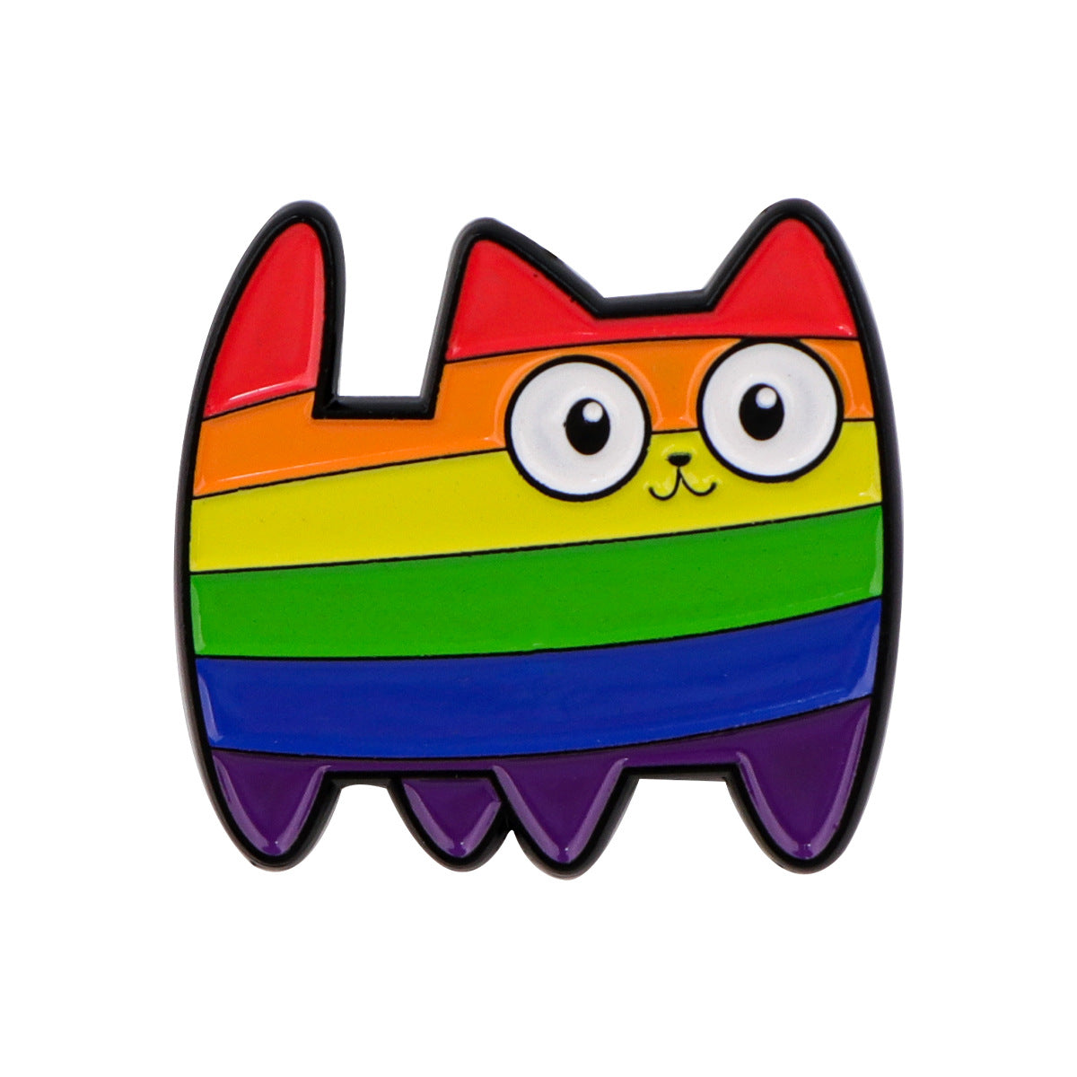 Wholesale Rainbow Cat Animal Brooch