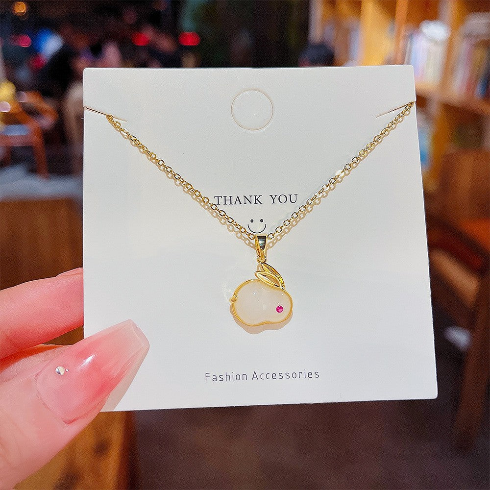 Wholesale Titanium Steel Non-fading Necklace Clavicle Chain Choker Necklace ACC-NE-Xiyue001