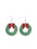 Wholesale Christmas Party Cute Snowman Christmas Tree Cartoon Wooden Earrings