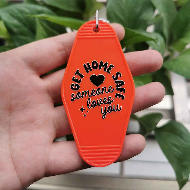 Wholesale Hotel Plastic UV Printing Keychain ACC-KC-MeiXin013