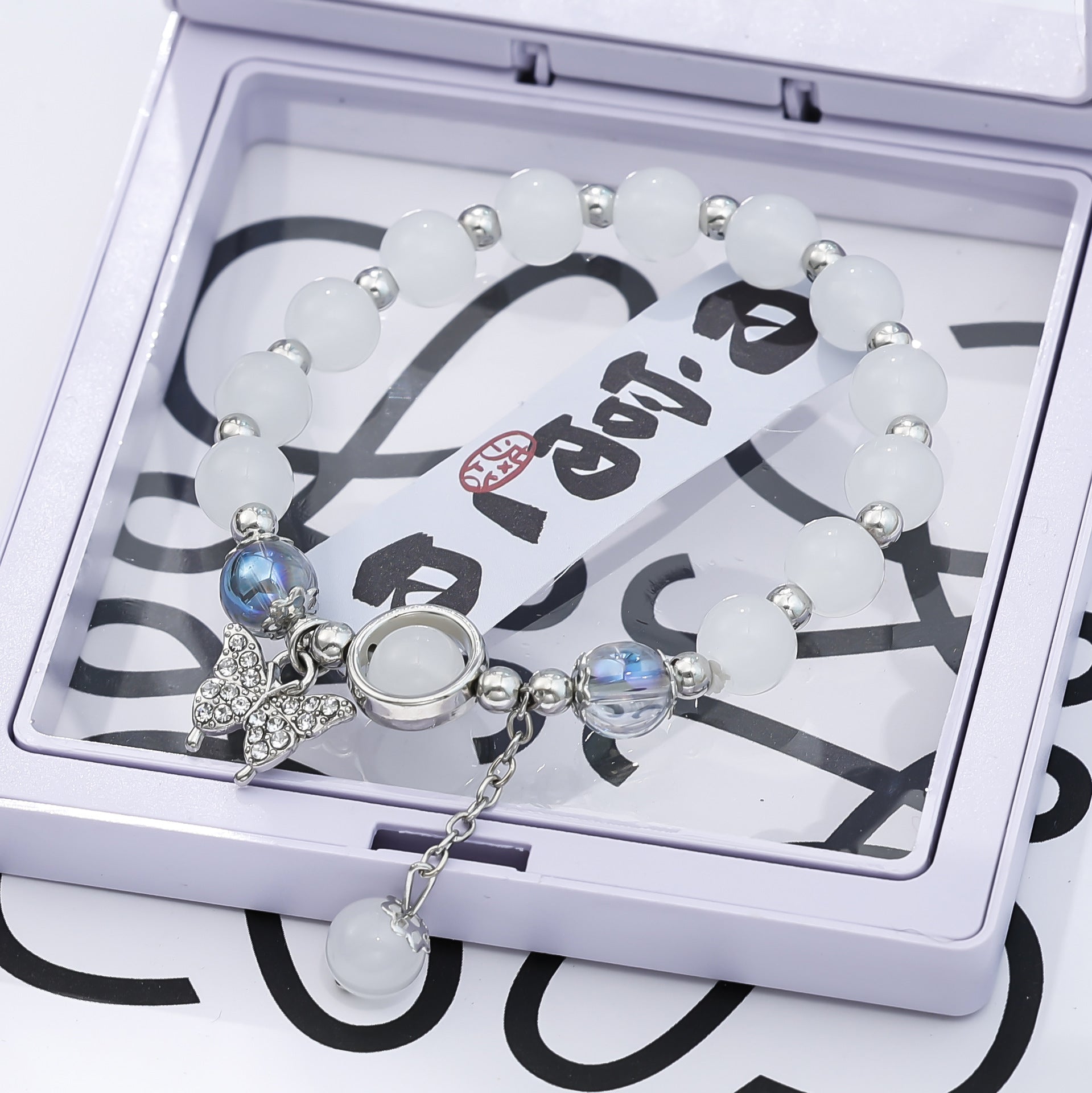 Wholesale  Colorful Butterfly Bead Bracelet