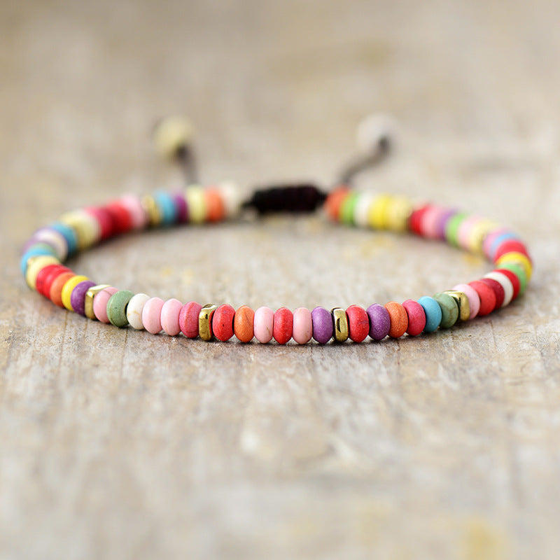 Wholesale Handmade Beaded Turquoise Adjustable Agate Bracelets ACC-BT-LZ013