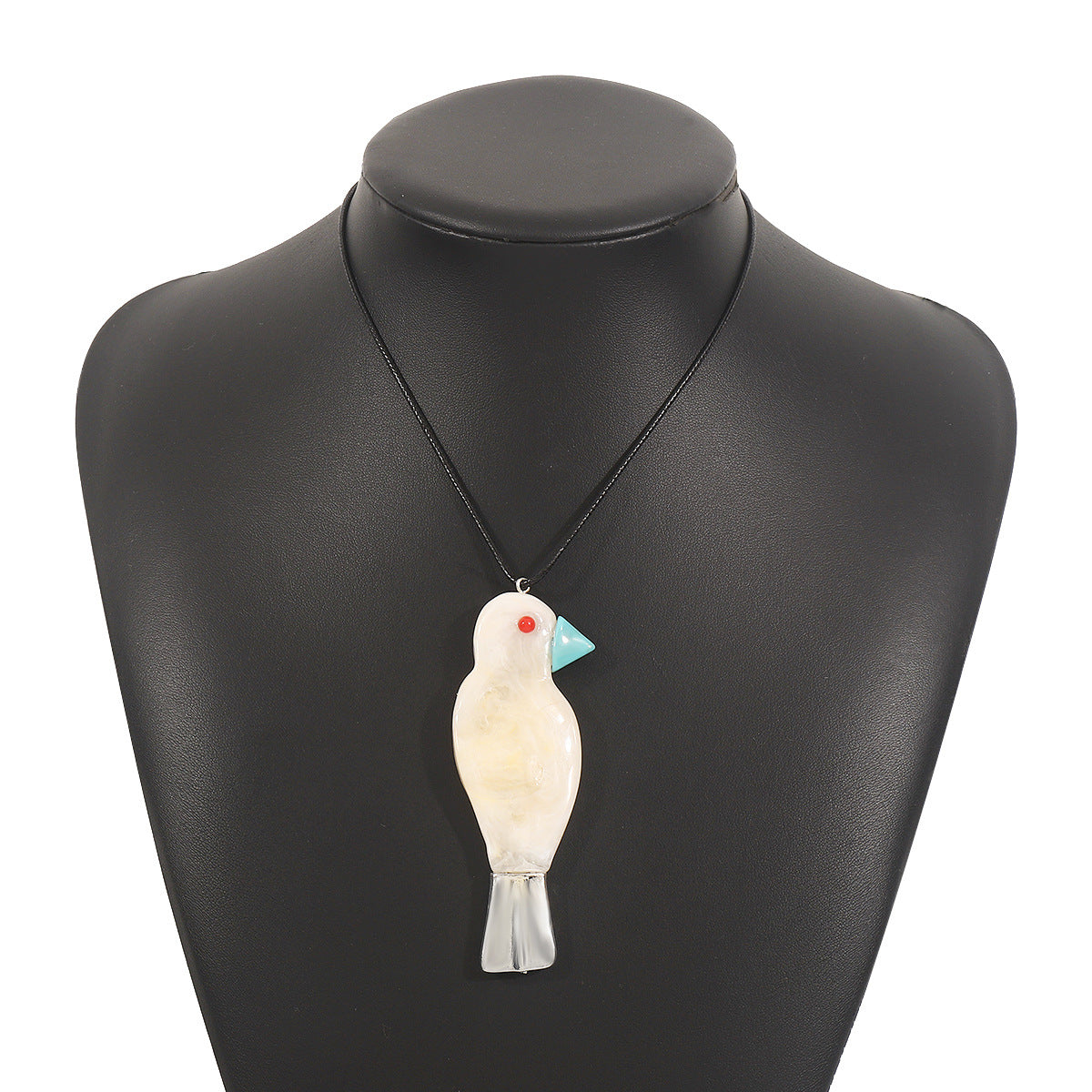 Wholesale Cute Resin Bird Pendant Long Necklace  Same Personality Art Necklace