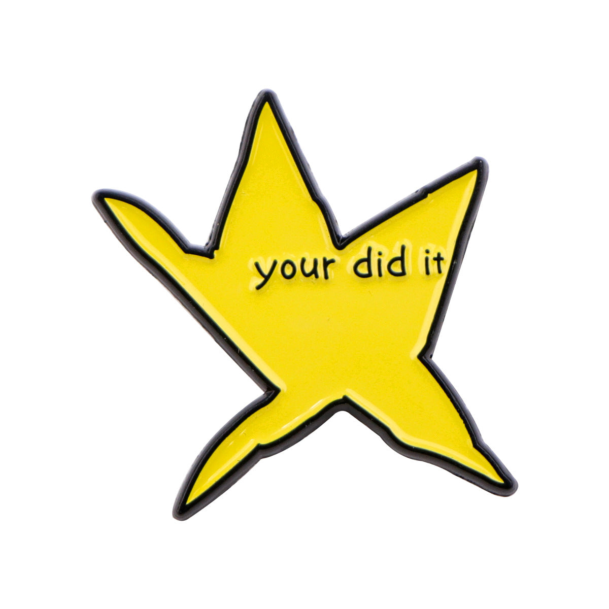 Wholesale English Quote Star Character Brooch Badge